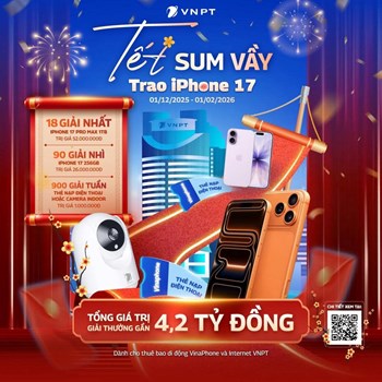 🎉 TẾT SUM VẦY – TRAO IPHONE 17